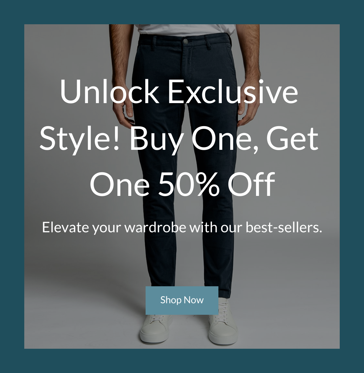  Unlock Exclusive Style! Buy One, Get One 50% Off Elevate your wardrobe with our best-sellers. Shop Now