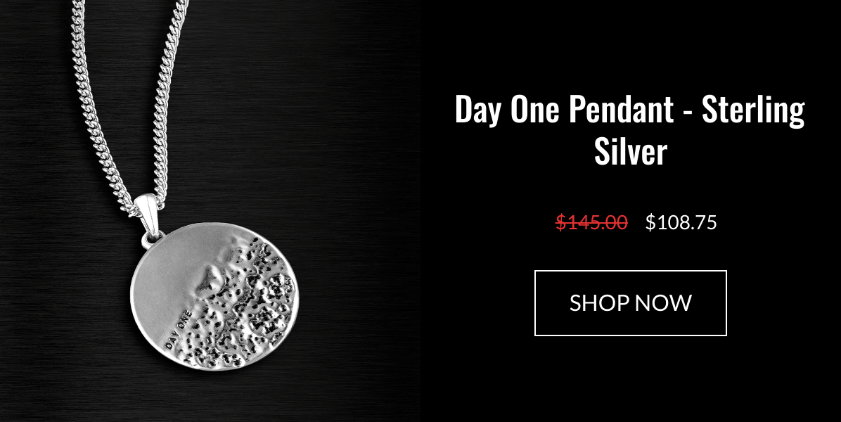 List of products:  Day One Pendant - Sterling Silver Tree Of Life Amulet - Sterling Silver Kairos Amulet - Sterling Silver Memento Mori Pendant - Sterling Silver Dagger Pendant - Black Onyx