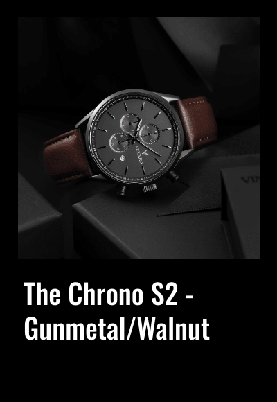 List of products:  The Chrono S2 - Gunmetal/Walnut The Reserve Automatic - Gray/Silver Stone Cross Pendant - Black Onyx Day One Pendant - Sterling Silver Spiritual Bead Bracelet, 4MM - Tiger's Eye Box Chain Bracelet, 3MM - 14K Gold